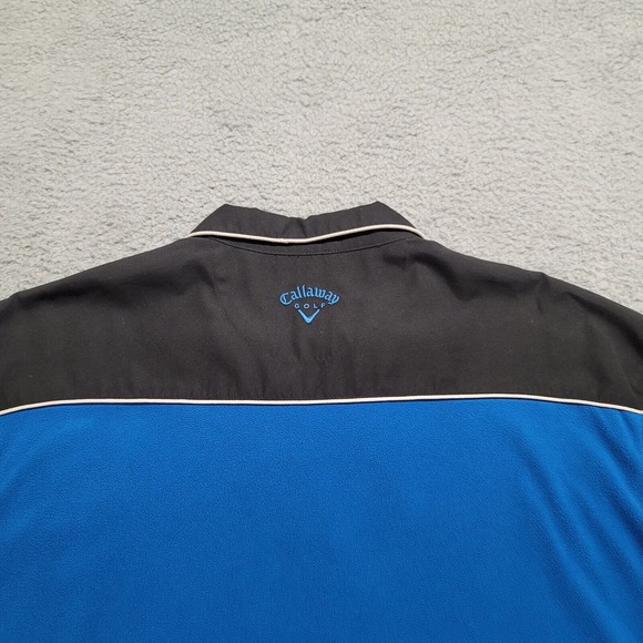 Callaway‎ Jacket Mens XL Blue Black Golf 1/4 Zip Sport Outdoors Classic Fleece - Picture 4 of 15